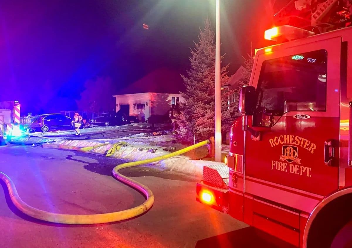 2 Found Dead After Late-Night House Fire in Rochester