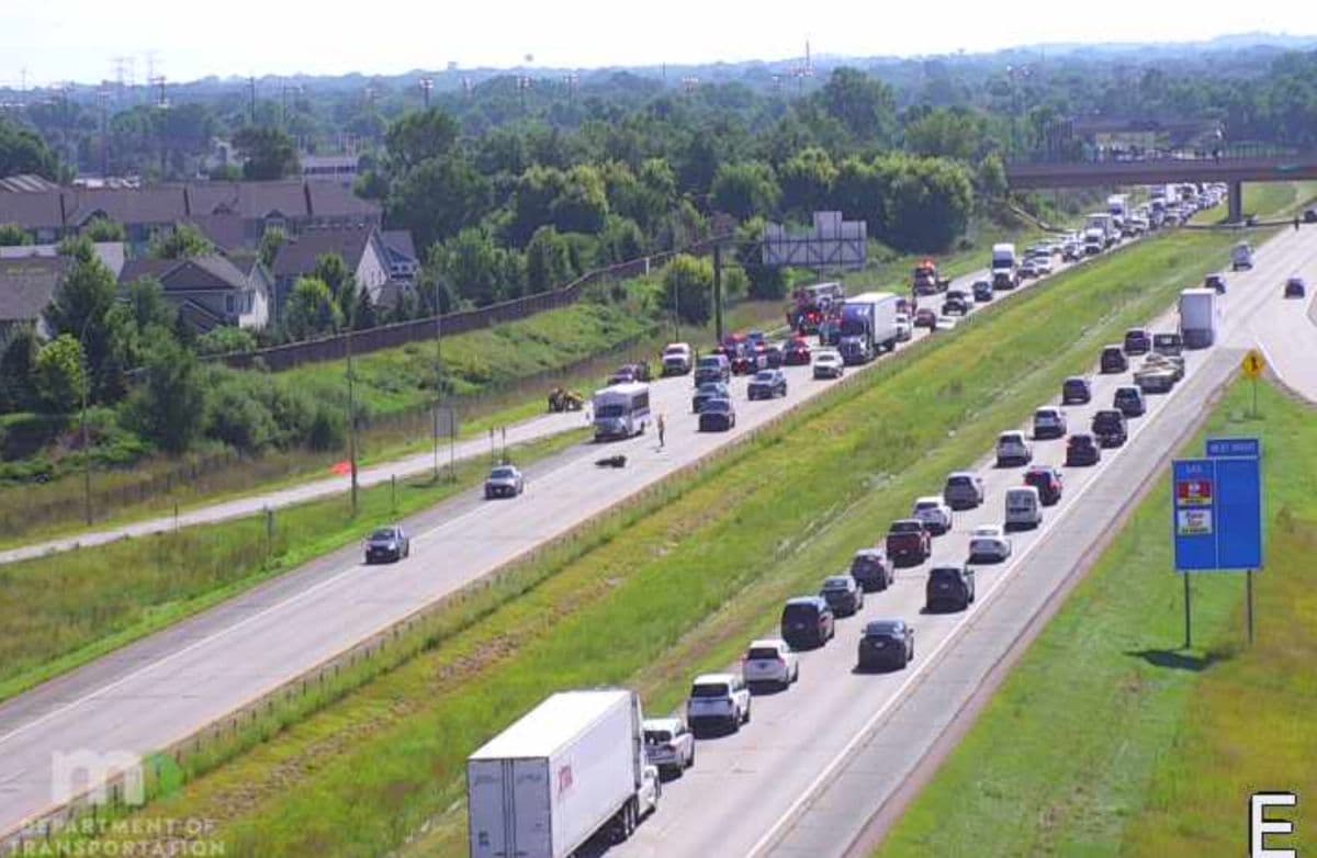 Motorcyclist Hurt in Crash on Highway 610 in Brooklyn Park